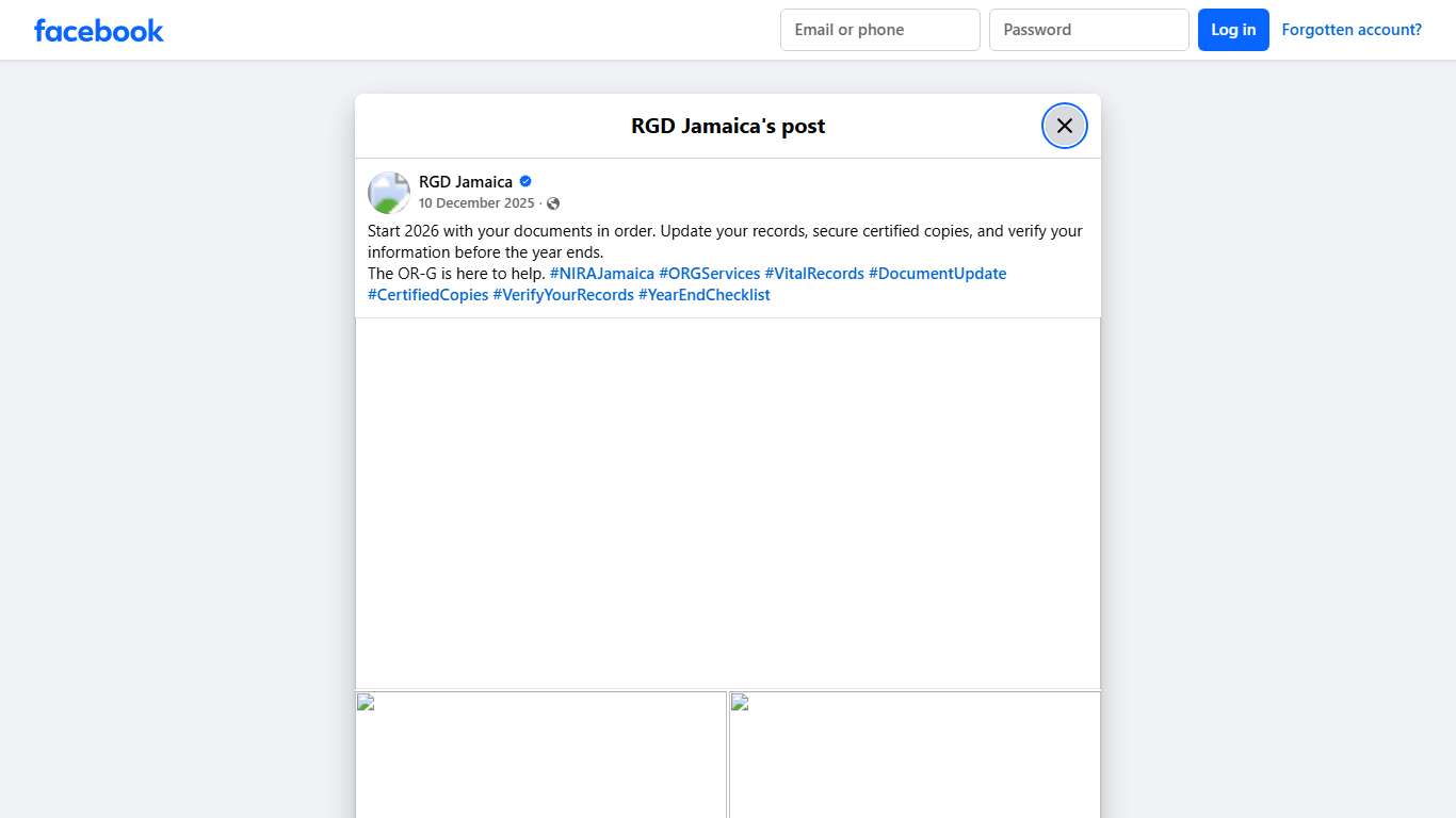RGD Jamaica - Start 2026 with your documents in order.... Facebook