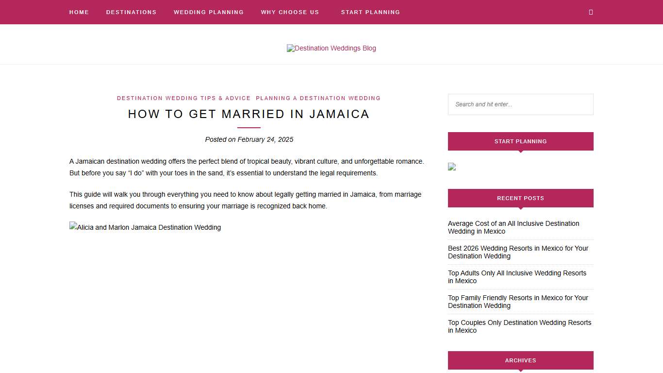 Getting Married in Jamaica: A Legal Guide